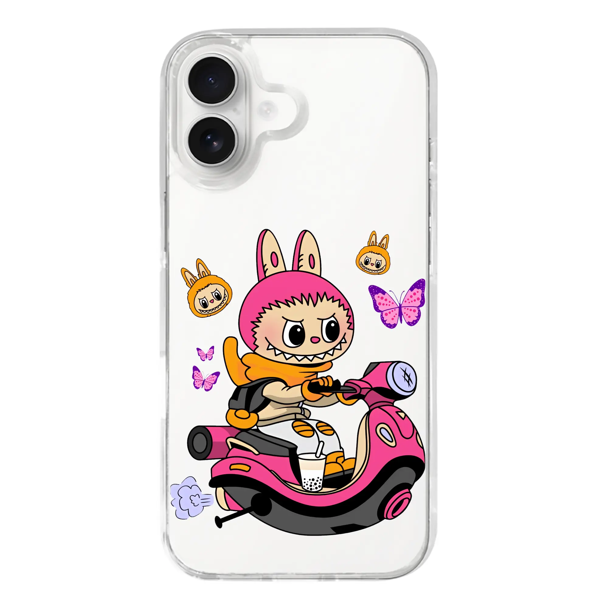 ラブブ グッズ モココ - iPhone 17シリーズ 透明スマホケース – 薄型・耐衝撃・精密フィット保護カバー